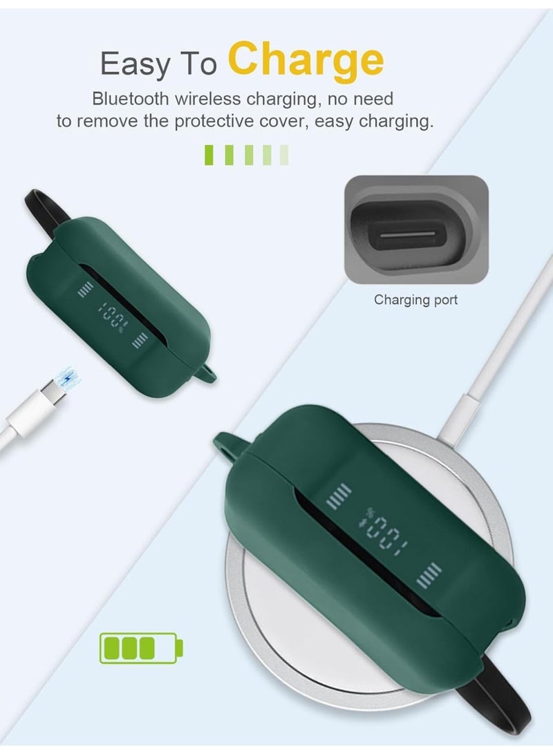 جراب حماية متوافق مع Soundcore P41i من إنكر، جراب سيليكون لـ Soundcore P41i من إن كر، جراب محمول مقاوم للخدش مع حلقة تعليق (أخضر) - Image 3